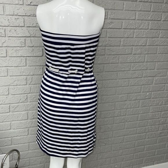 Sandiva Striped Strapless Dress Size S - Picture 5 of 6